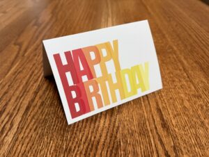 Red Happy Birthday Card